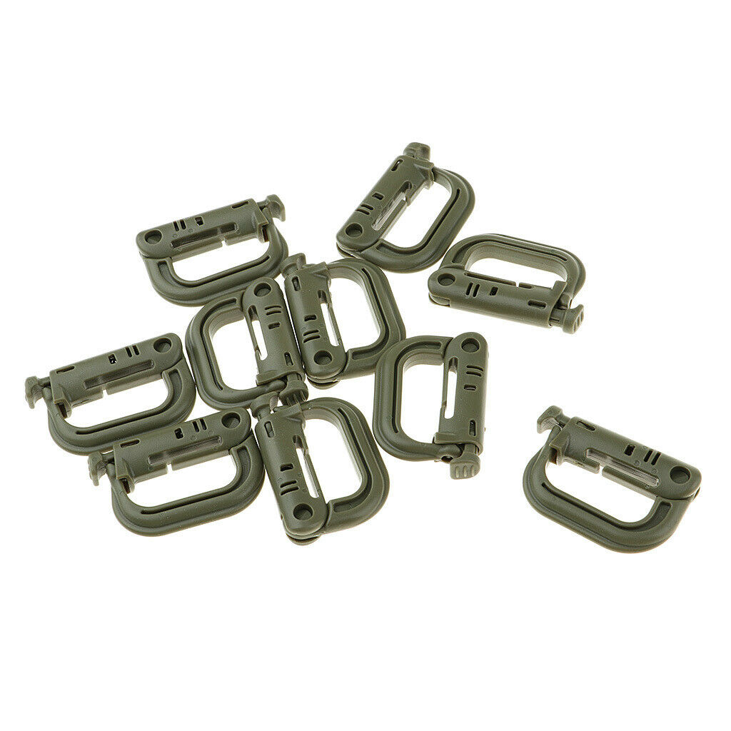 20pcs Keychain  Locking Buckle Carabiner Climbing Hook Attachment