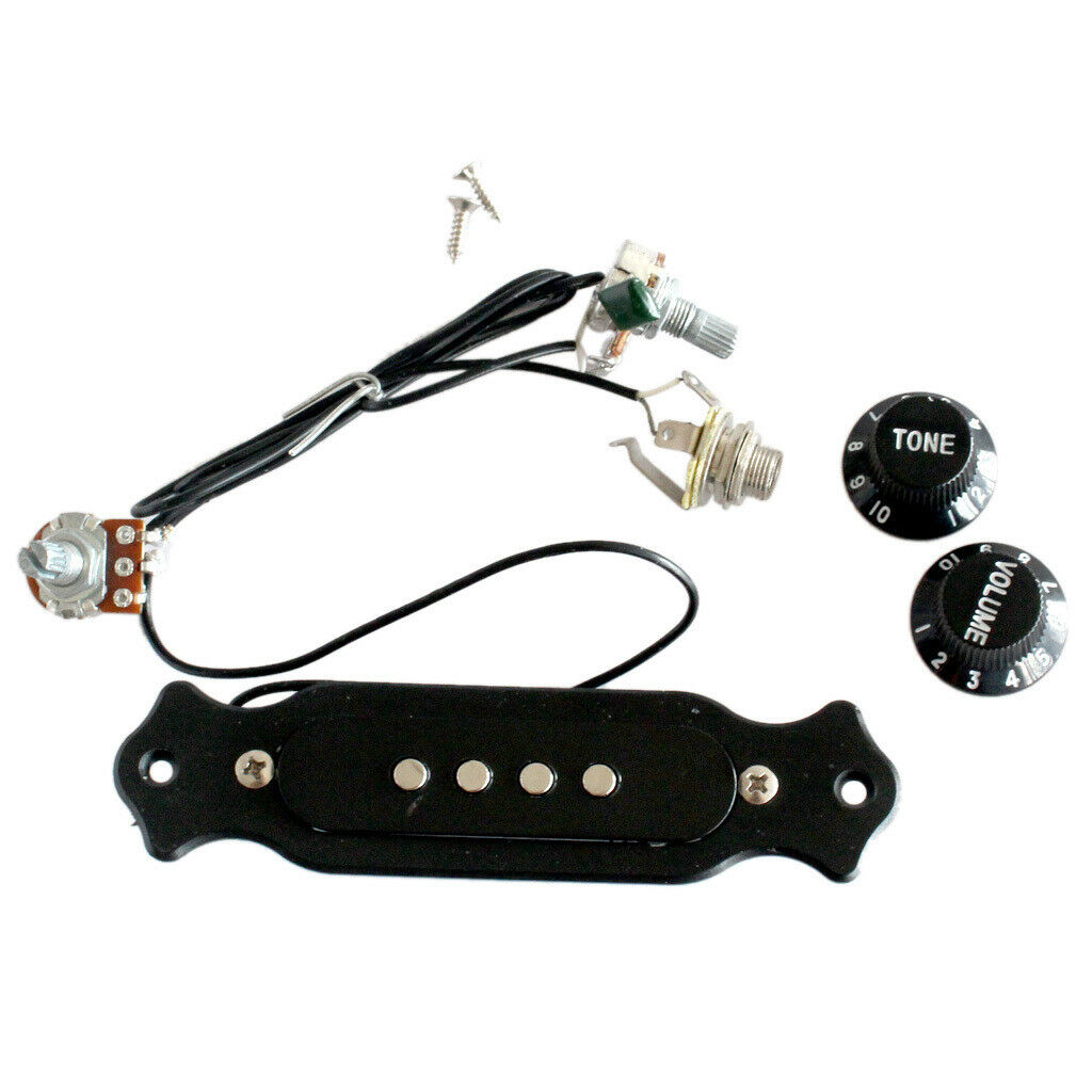 Pickup With   Rotary Knob For 4 Strings E-cigar Box Guitar, Durable And Safe