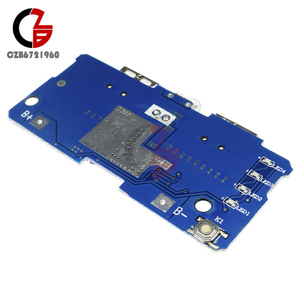 5V 2A Dual USB Power Bank Mobile Charger Board Step-Up Module Indicator Light