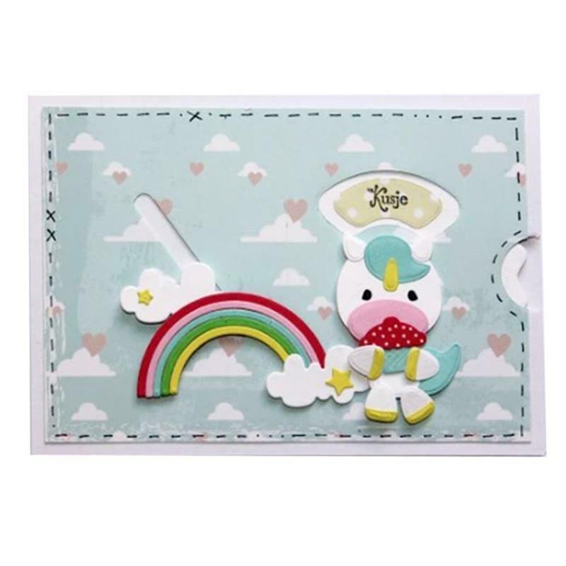 Rainbow Metal Cutting Dies Stencil DIY Scrapbooking Album Paper Card Template