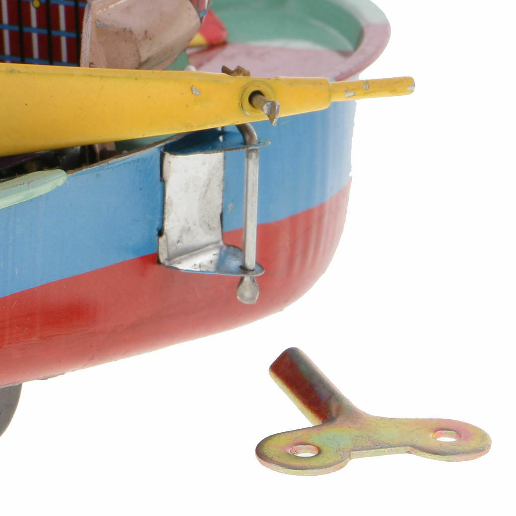 Novelty Retro Wind Up Rowing Boat Metal Metal Mechanism Toys