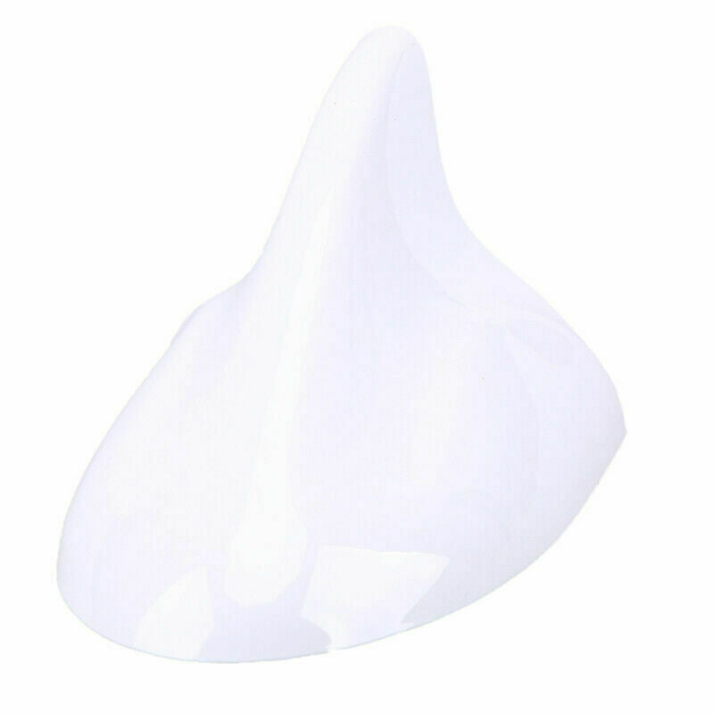 White Universal Auto Car Shark Fin Antenna Roof AM/FM Radio Signal Aerial Cover