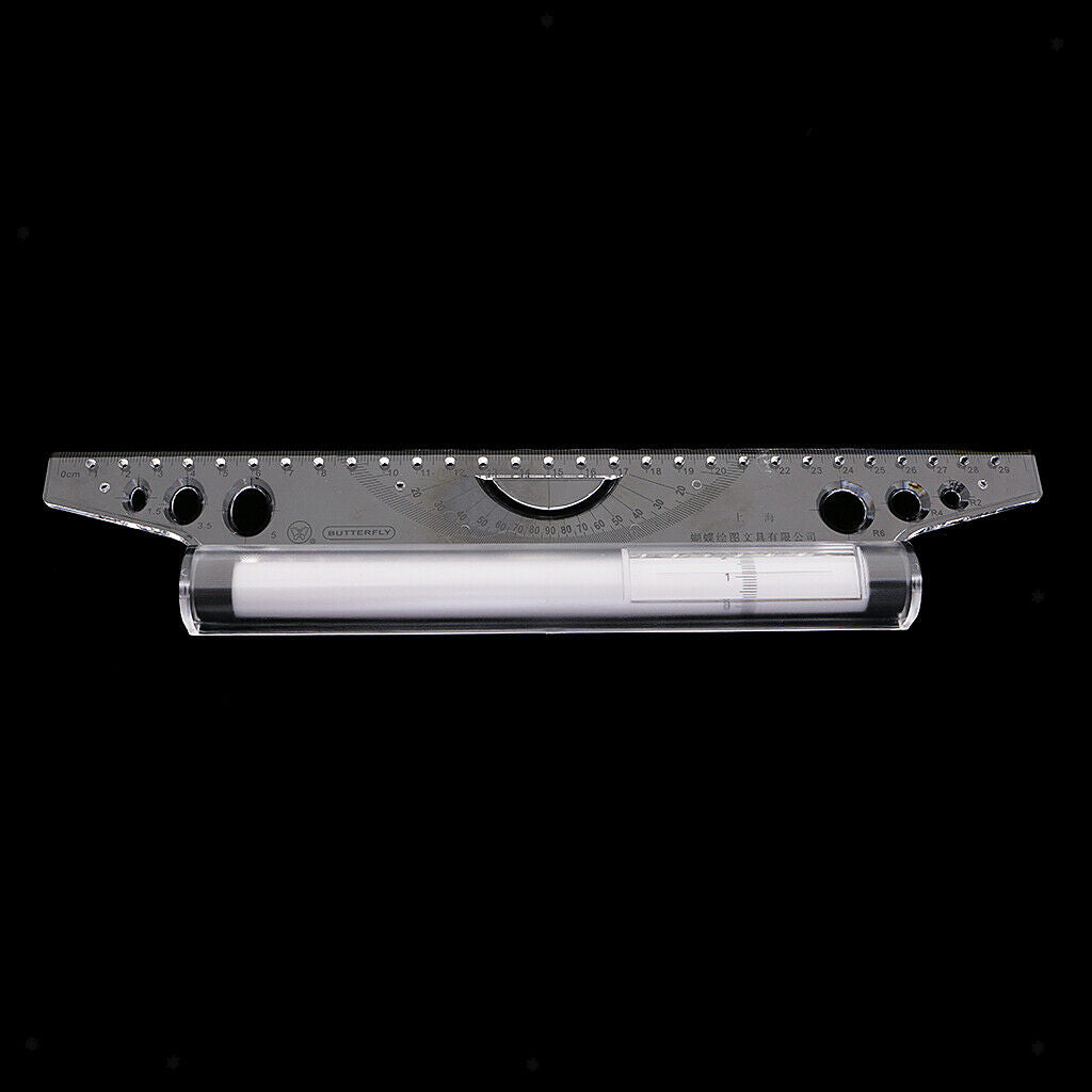 30cm Parallel Ruler Rolling Measuring Tool