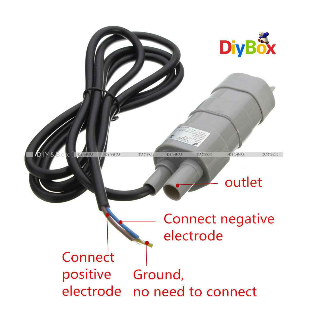 14L/Min 600L/H Micro Submersible Motor Water Pump 5M 6-15V JT-500 DC 12V 1.2A