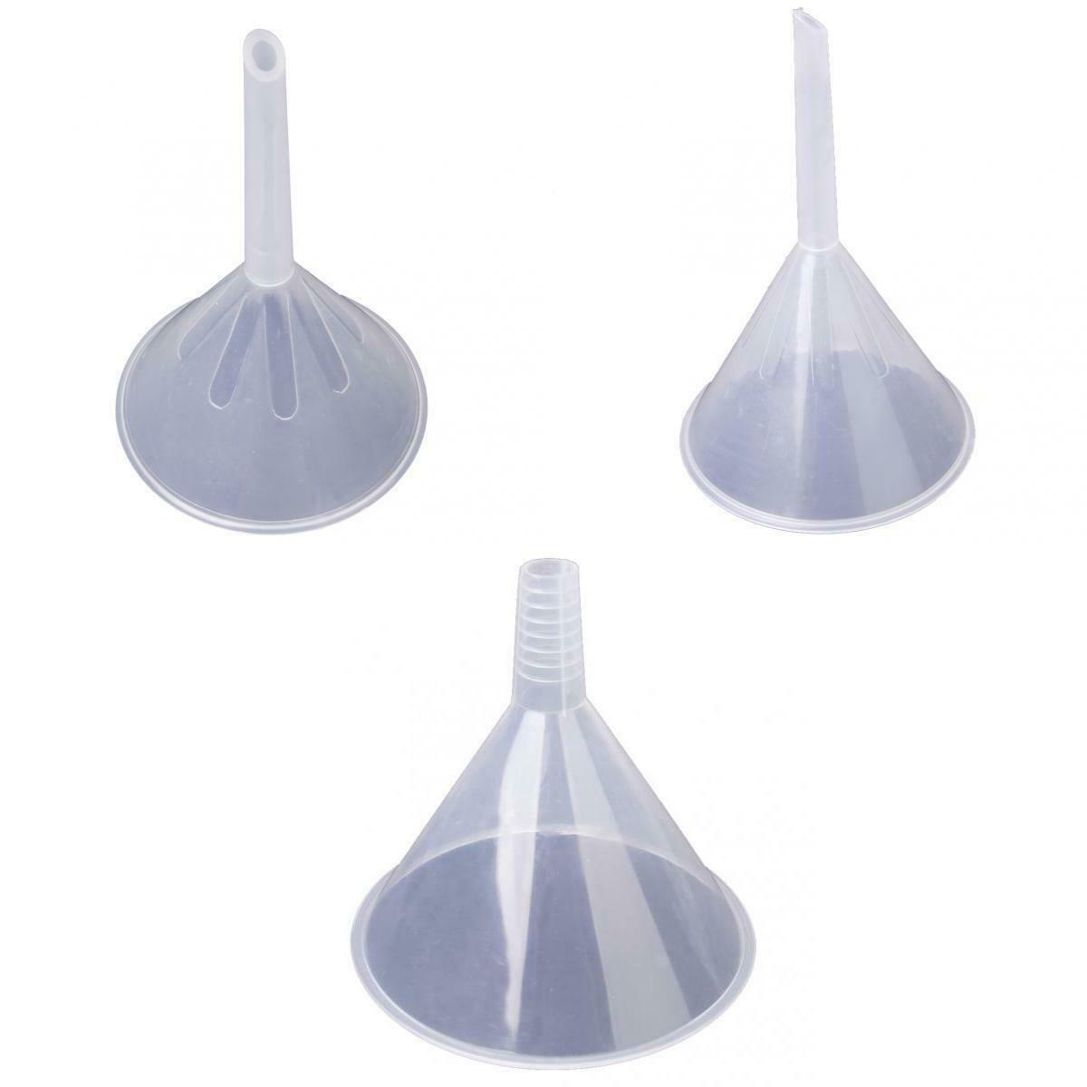 75mm+90mm+150mm Funnel Hopper for Liquid Oil Fuel Water Kitchen Laboratory