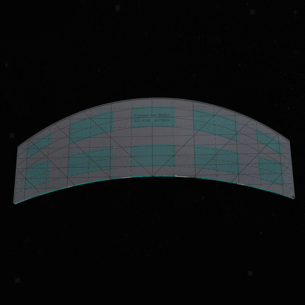 Black Line Curved Craft Quilting Ruler Template Cutting Drawing Sewing Tools