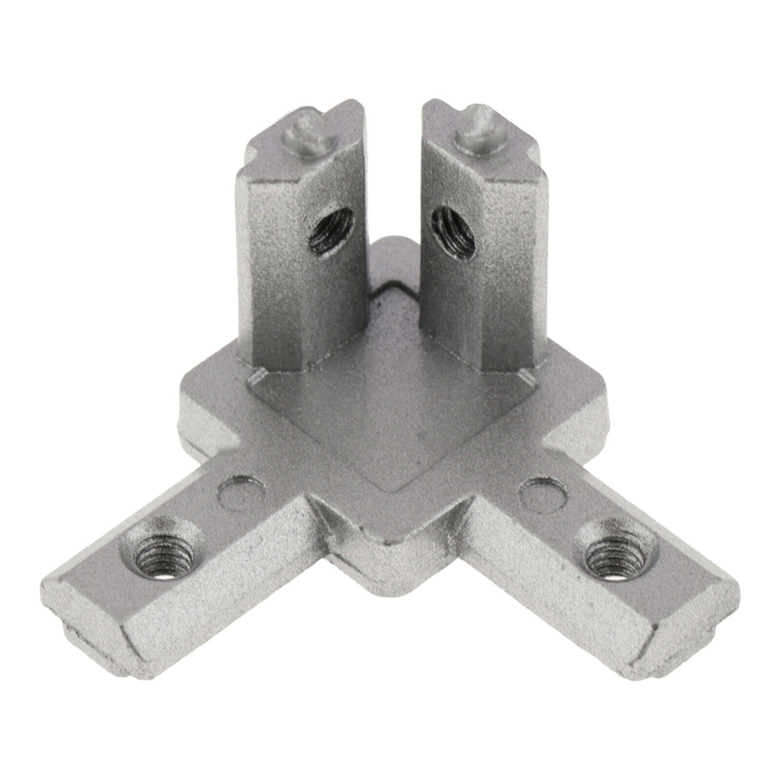 Aluminum T-Shaped 3-Way L-Shape 90 Â° Angle Inside EU 2020 Connector