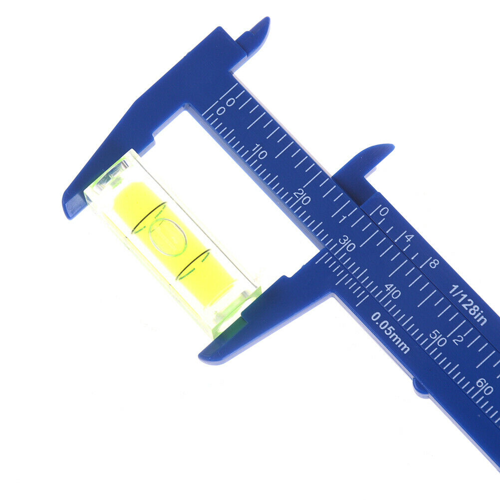 1pc Mini sliding vernier caliper plastic measure ruler gauge double scale .l8