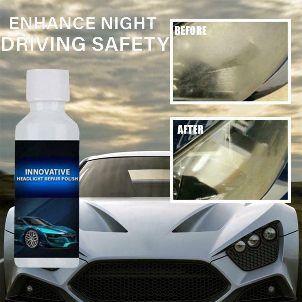 1bottle Headlight Renewal Polish Car Repair Kit Headlight Repair Liquid Cleaning