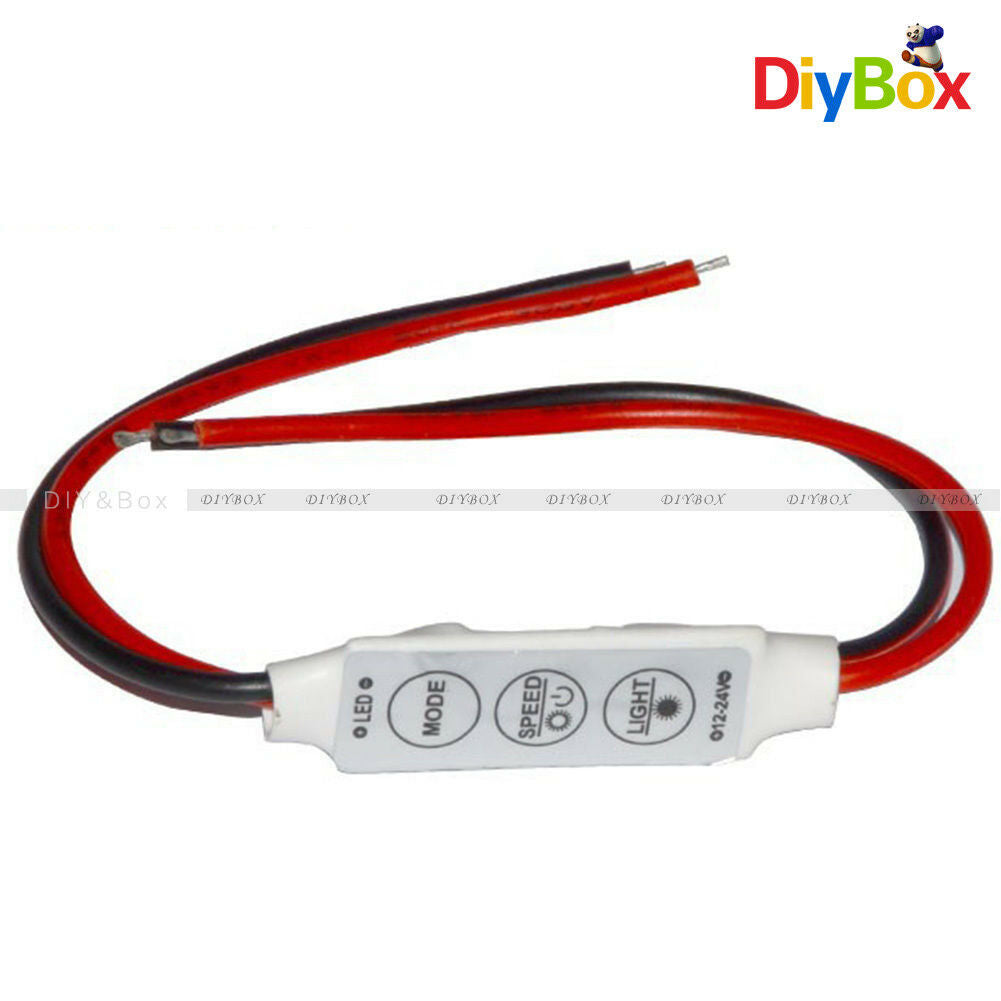 3 Keys Controller Dimmer Control 3528 5050 SMD Single Color LED Strip Light 12V