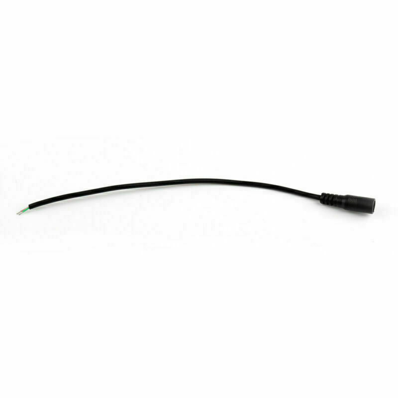 10Pair DC 5.5x2.1mm Male + Female Pigtail Cable Fr CCTV Security 0.25M Copper