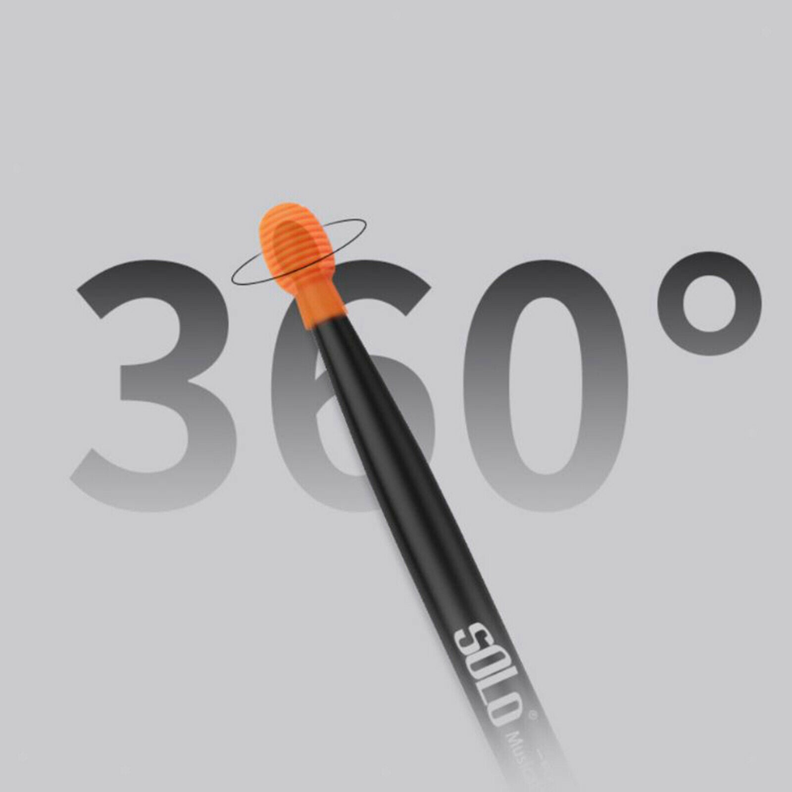 Drumstick Head Sleeves Drumstick Rubber Case Cover 17x33cm Portable Orange