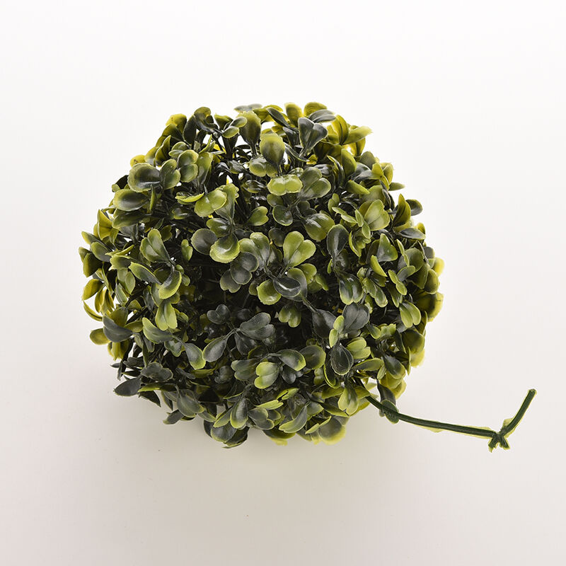 Artificial 12Cm Boxwood Buxus Topiary Balls Grass Plant Chain Hanging JfJ.l8