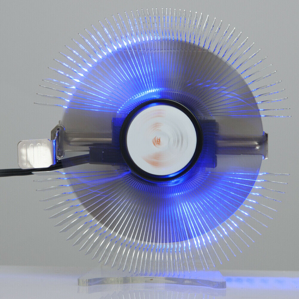 New UK LED Heatsink Silent CPU Fans For Core Intel AMD/775/1150/1151/1155/1156!