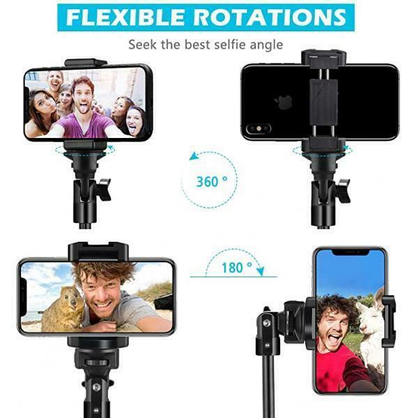 17.5 "to 51" selfie stick tripod extendable w / bluetooth remote heavy duty
