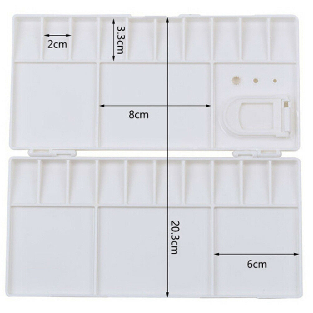 Art Paint Tray Artist Palette Plastic 25 Grids WatercolorDD