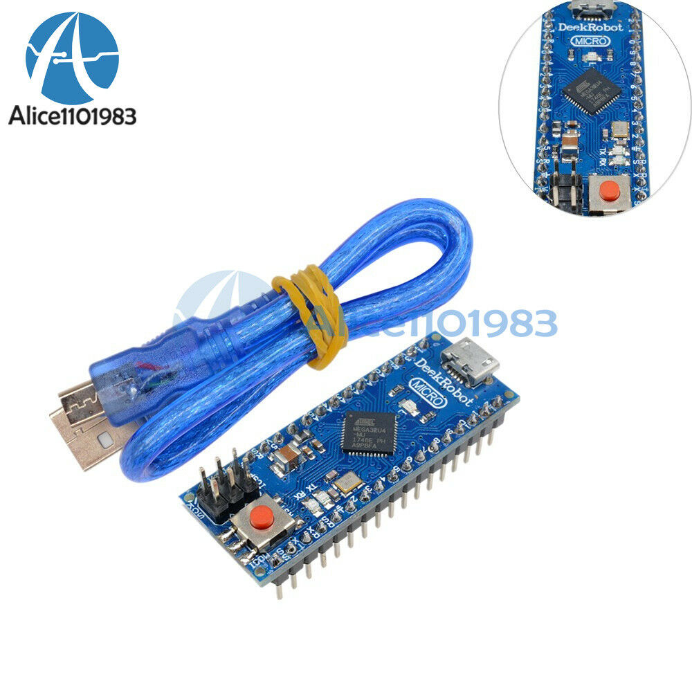 5V 16MHz ATmega32u4 Micro Controller Board for Arduino w/ Cable Replace Pro Mini