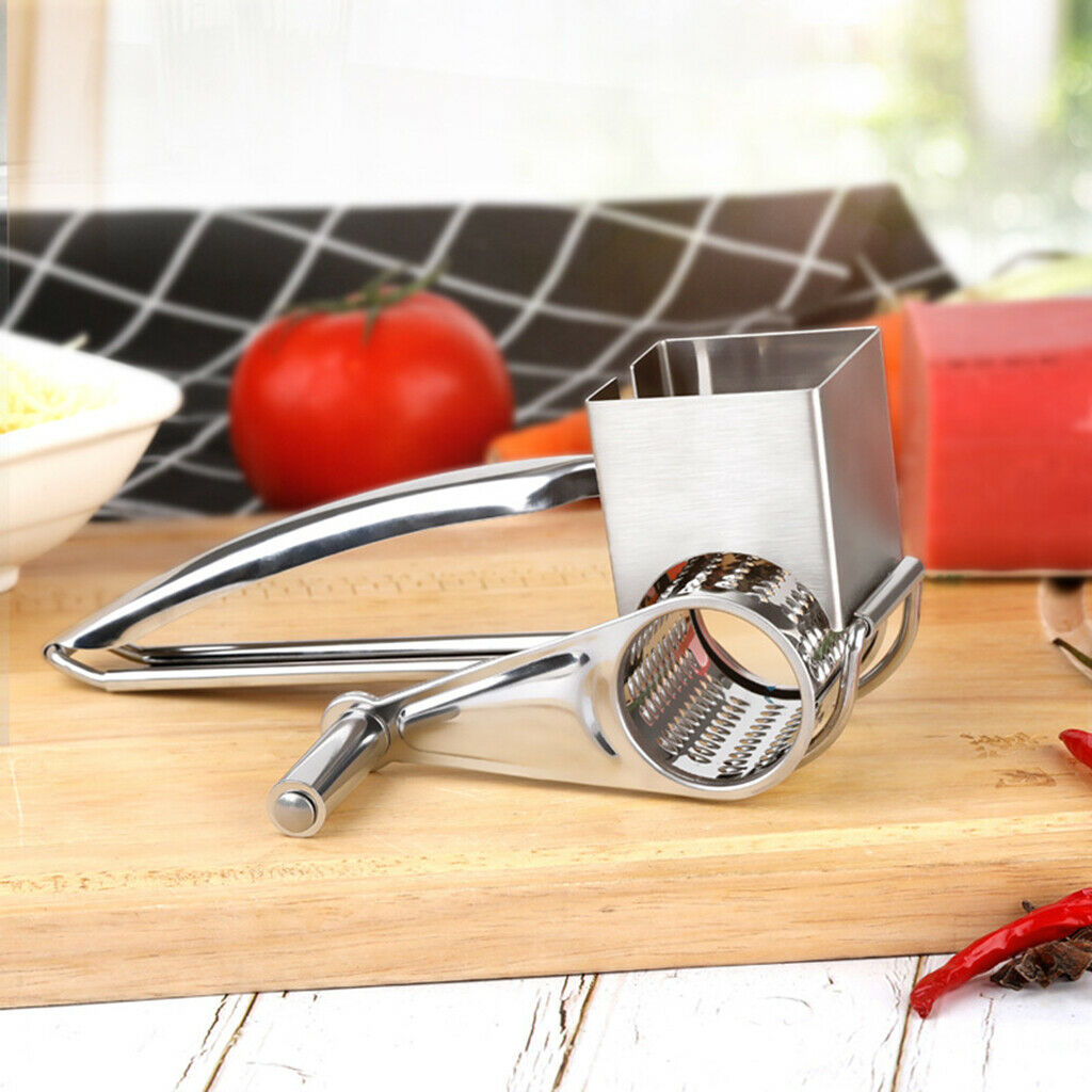 Stainless Steel Rotary Cheese Grater Slicer Cutter Easy to Clean Gadgets