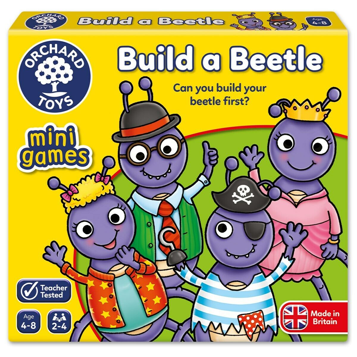 Orchard Toys 354 Build A Beetle Matching Travel Mini Game Toddler Children 4yrs+