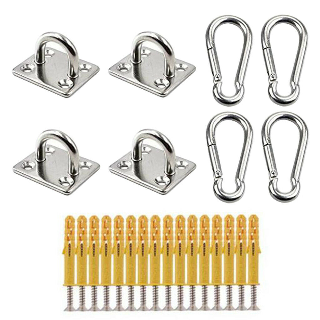 Aerial Yoga Ceiling Anchors Swing Hammock Trapeze Sling Mounting Hook Clips