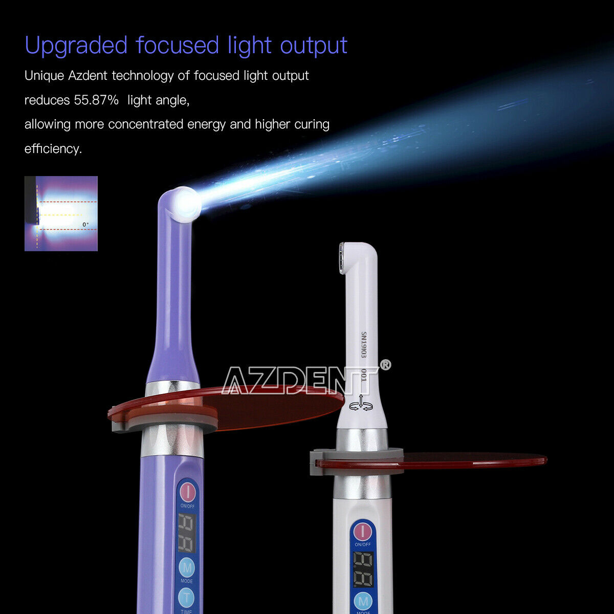 Woodpecker DTE Style Dental Wireless iLed Curing Light 1 sec to Cure 3200mW/c㎡