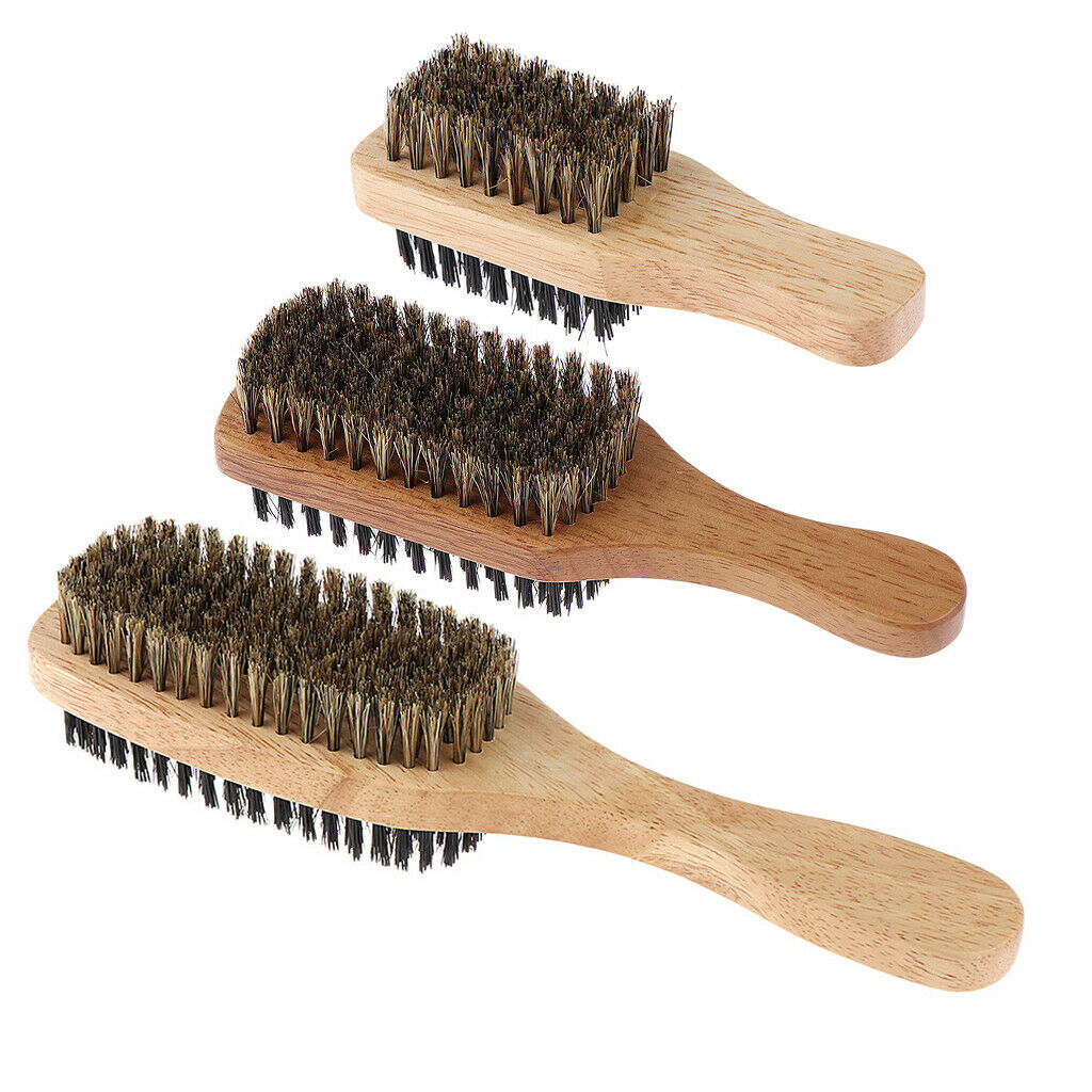 3Pcs Mustache Brush Professional Hairdressing Comb Brush Men Care