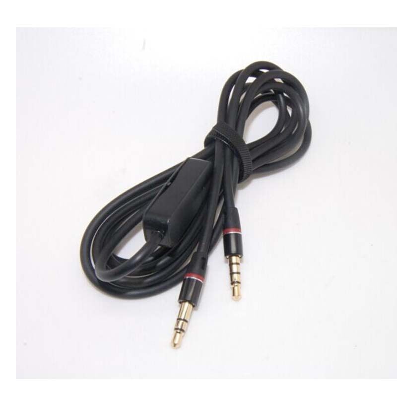 3.5mm 1/8"Audio Cable Cord w MIC For Soul SL150 CB SL150BU SL150BW Headphone gm