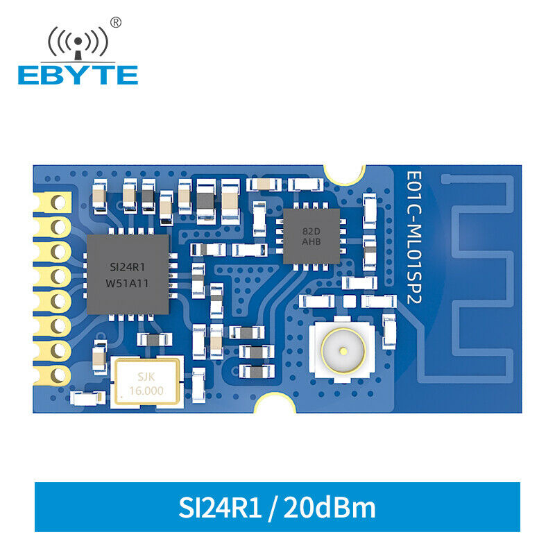 2PCS SMD E01C-ML01SP2 2.4GHz Compatible nRF24L01 PA LNA RF Wireless Transceiver