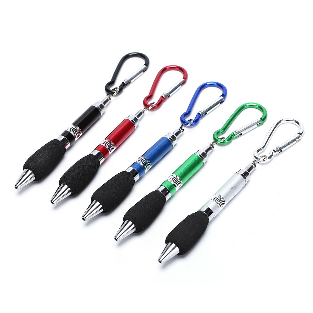 1pc 0.7mm golf pen recording Score with Carabiner length 16CM random col.l8
