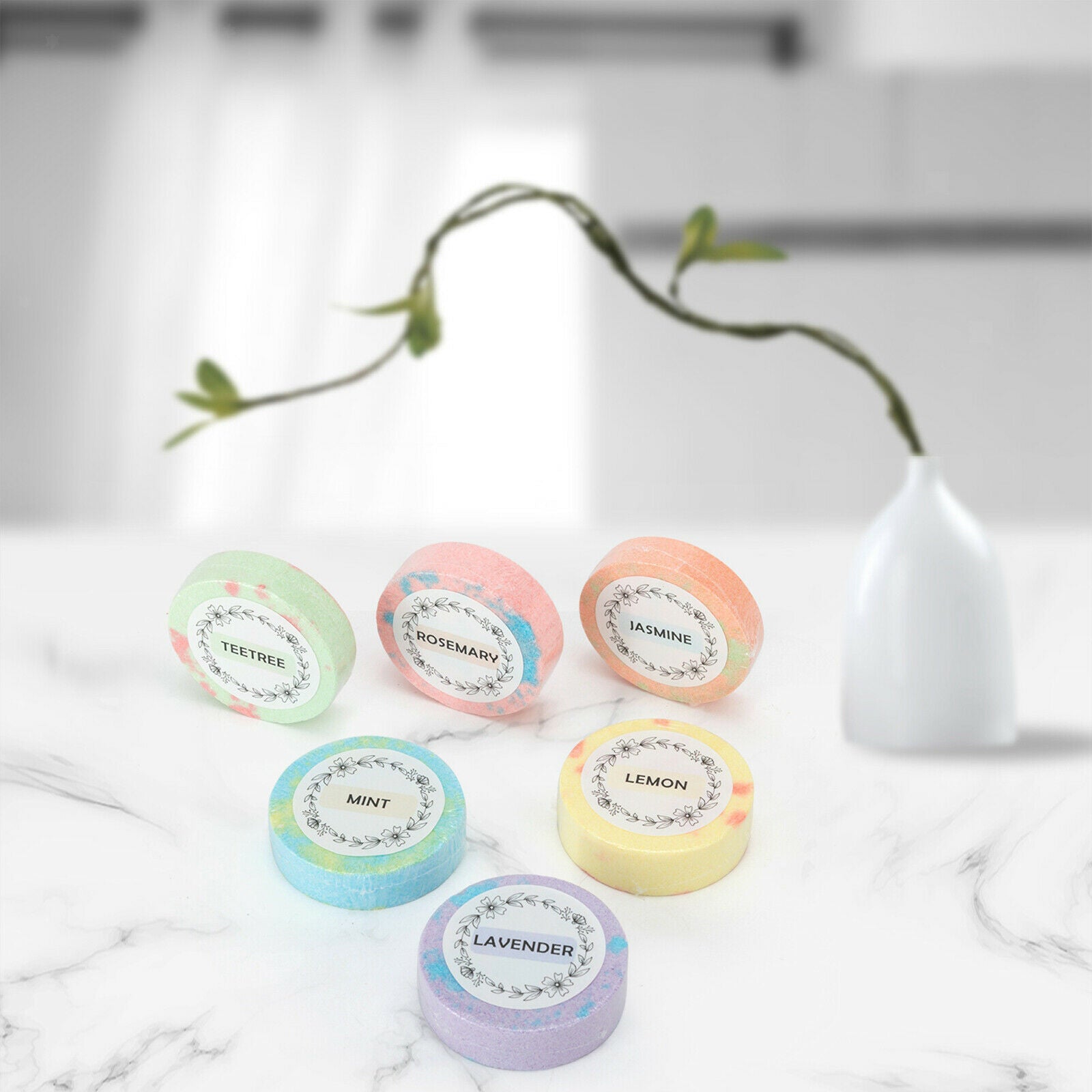 6 Mixed Home Bath Bombs Aromatherapy Wedding Shower Steamers Gifts For Women