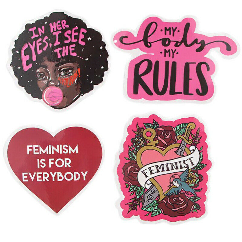 35pcs Feminism Cartoon Waterproof Kids Stickers Guitar Graffiti DIY Stick.l8