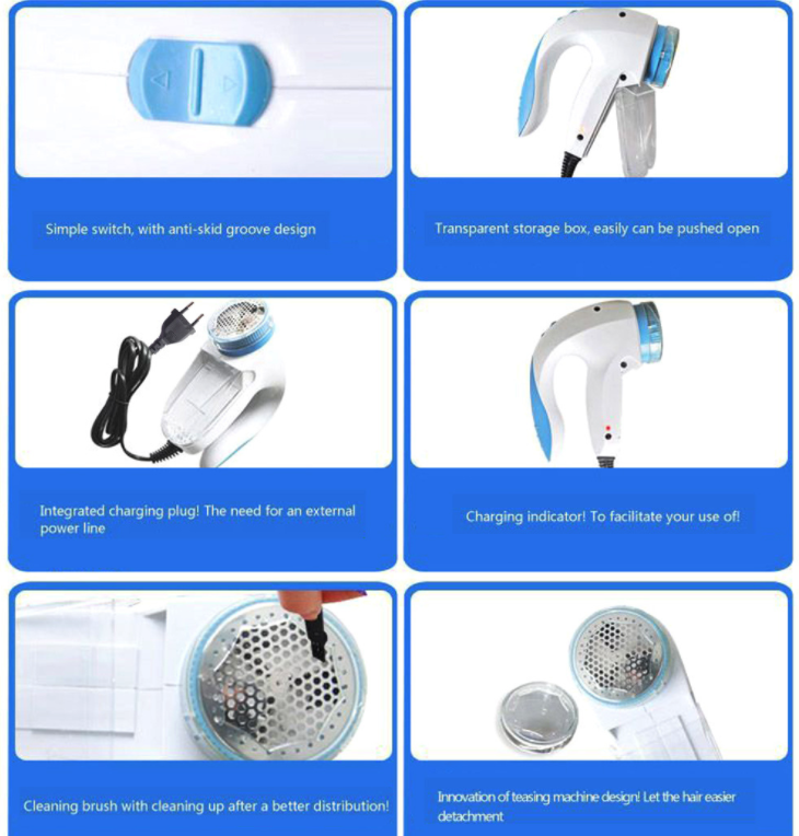 Electric Clothes Lint Pill Fluff Remover Fabrics Sweater Fuzz Shaver Household