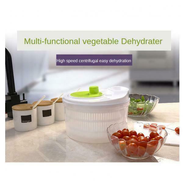 Large 5L Salad Spinner Vegetable Washer with Bowl Quick Dry Anti-Wobble Tech