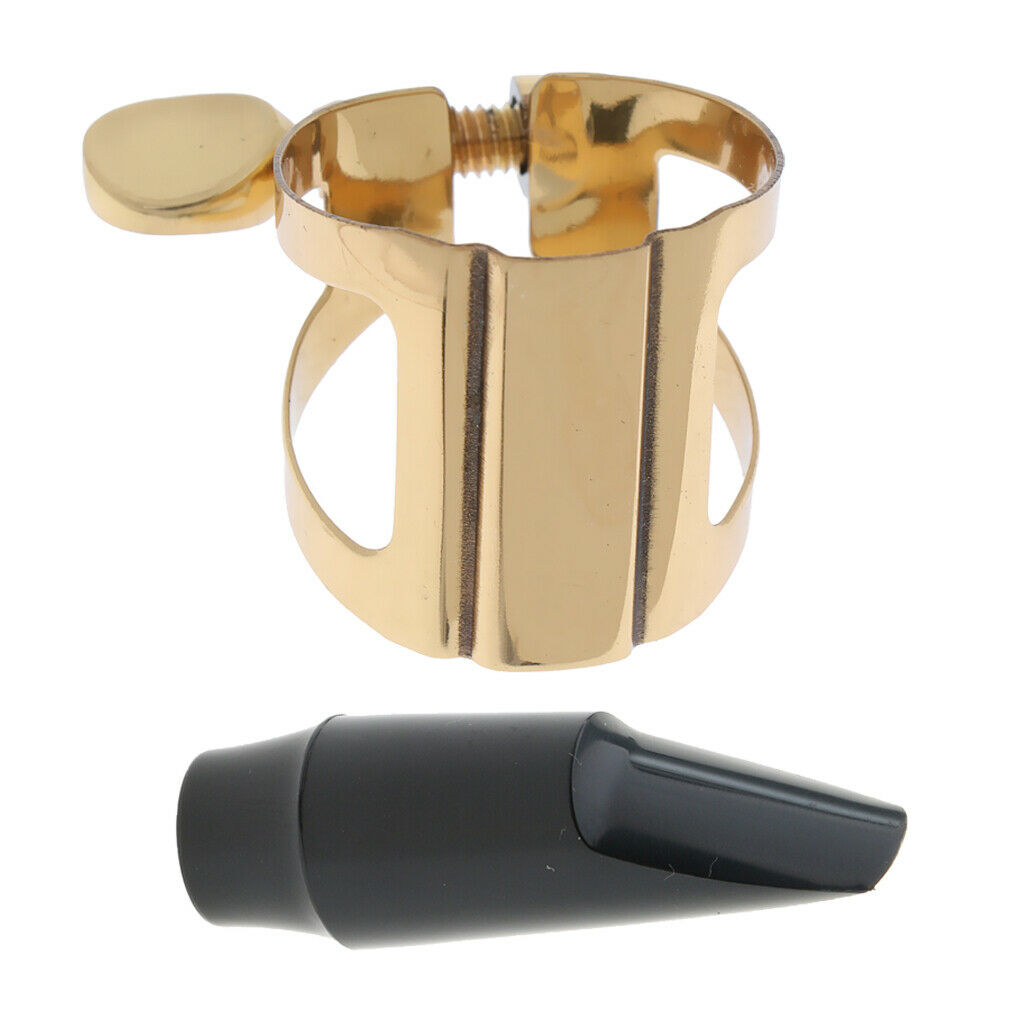 Rubber Soprano Saxophone Mouthpiece with Metal Ligature Fastener for Saxophone