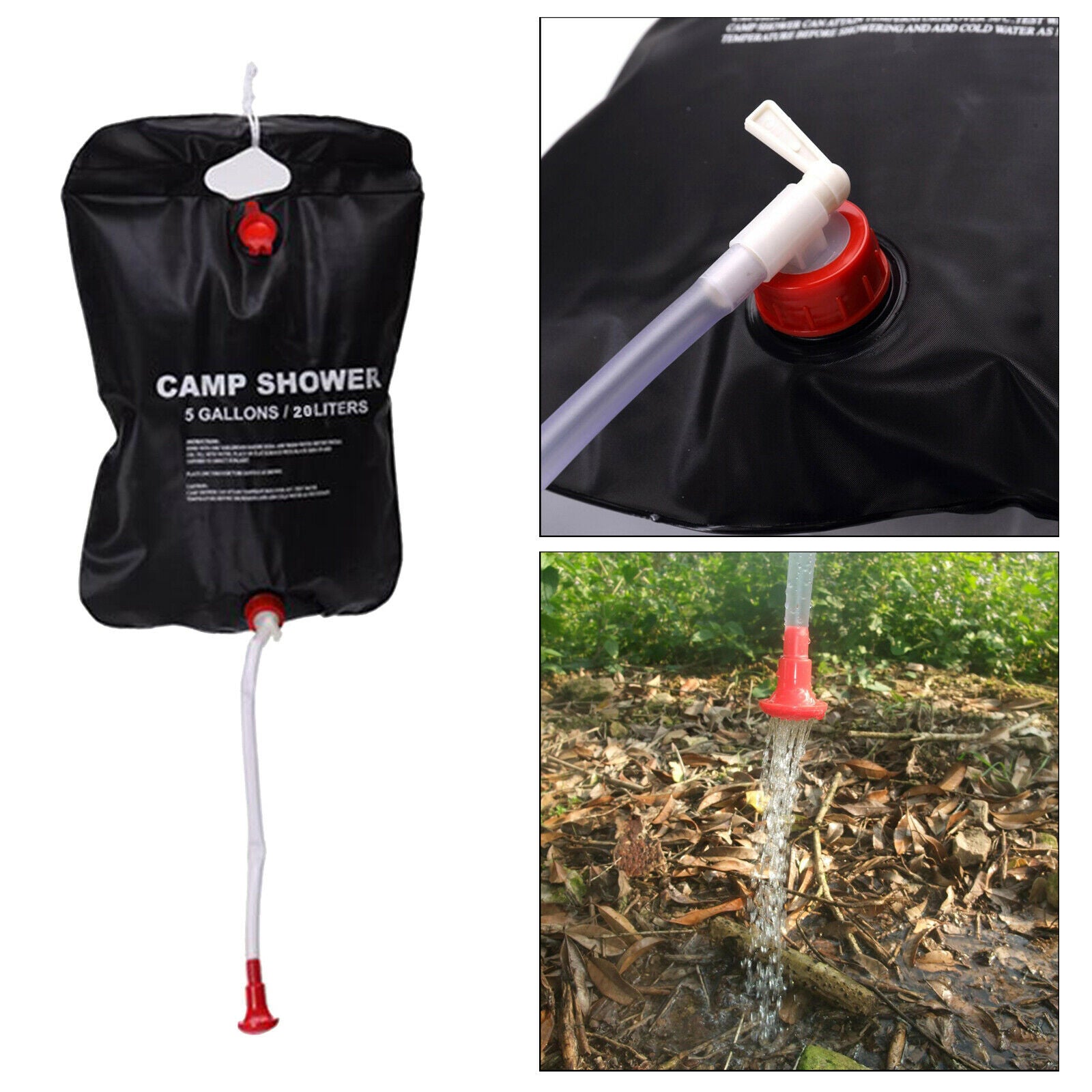 Folding Portable Solar Camping Shower Bag for Outdoor Climbing Hiking Car