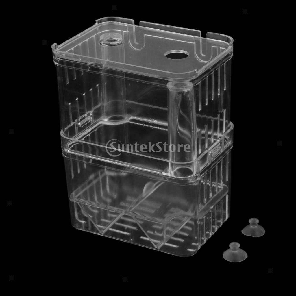 Clear Plastic   Hatchery Isolation Box   Tank Aquarium Incubator Box
