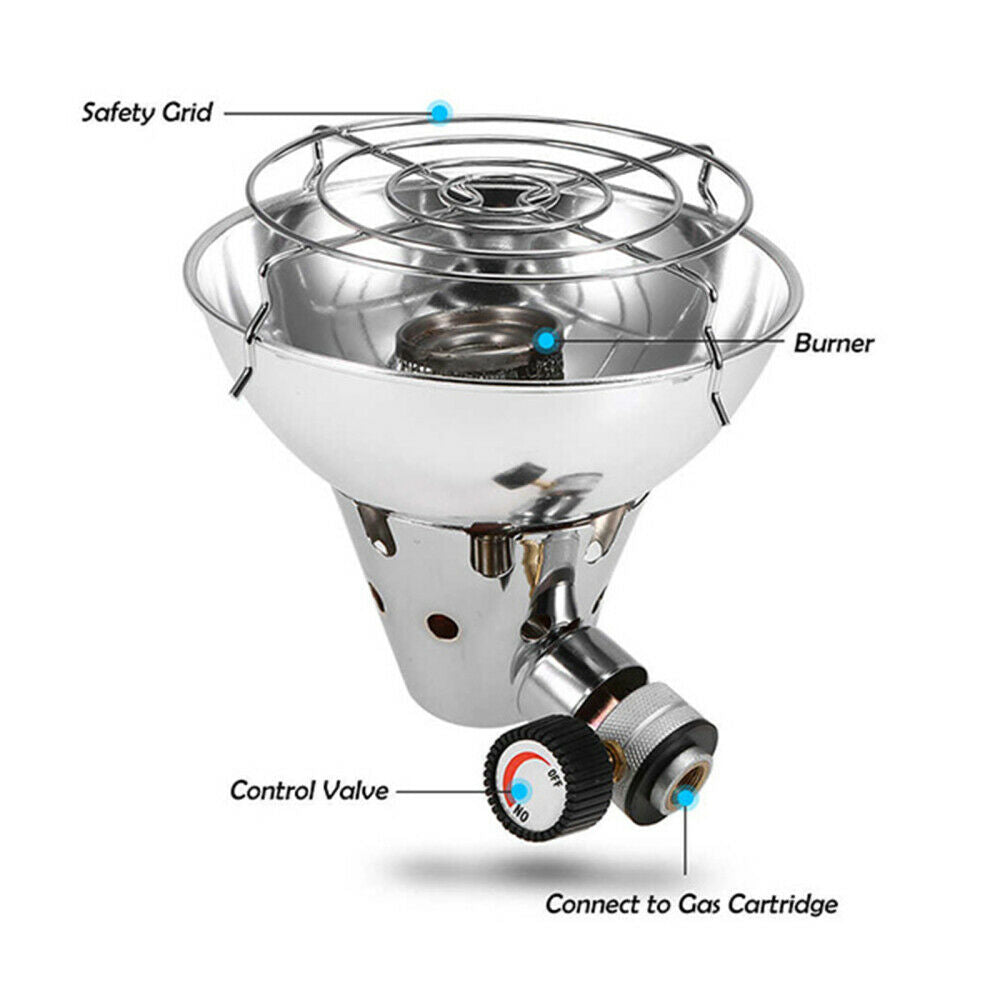 Portable Gas Heater Camping Stove Propane Butane Tent Heater Warmer Lightweight