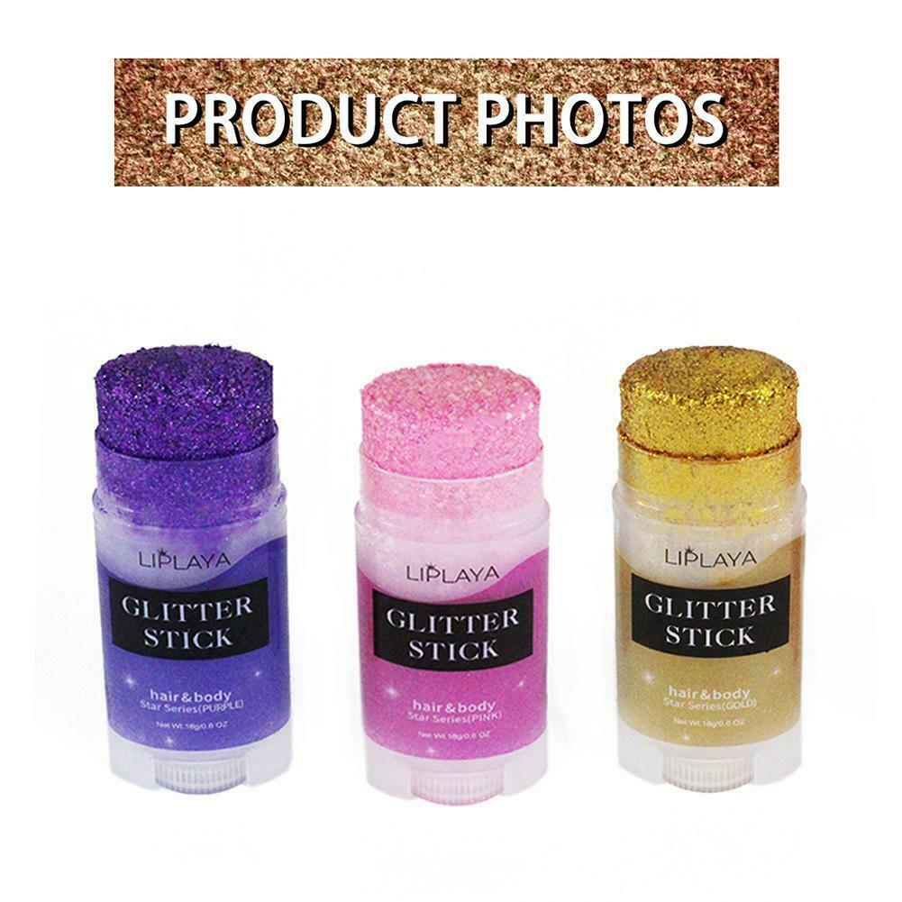 3pc Glitter Gel Face & Body Art Holographic Face Paint Eyeshadow Festival Makeup