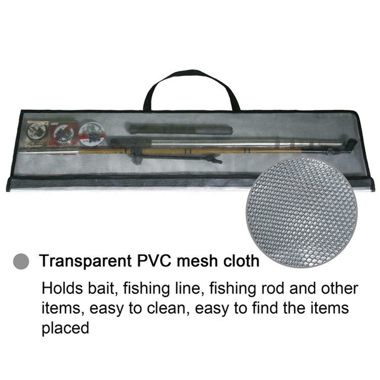 Simple Fishing Pole Bag Storage Bag PVC Transparent Foldable Storage Bag
