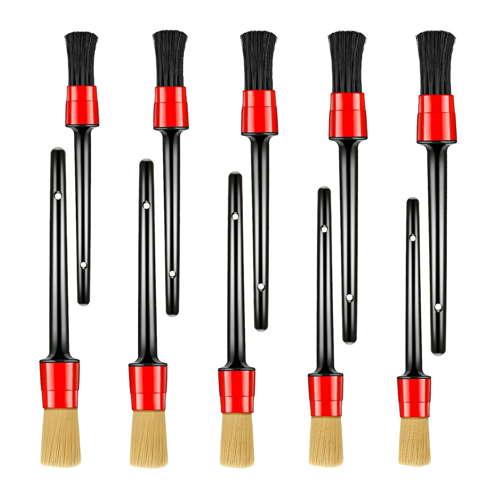 10Pieces   Easy Reach Wheel Seam Wheel & Tire Brush Car Detailing Kit
