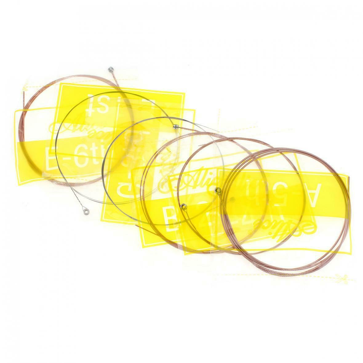 6pcs Acoustic Guitar Strings 011-052 Inch Stainless Steel Coated Copper String