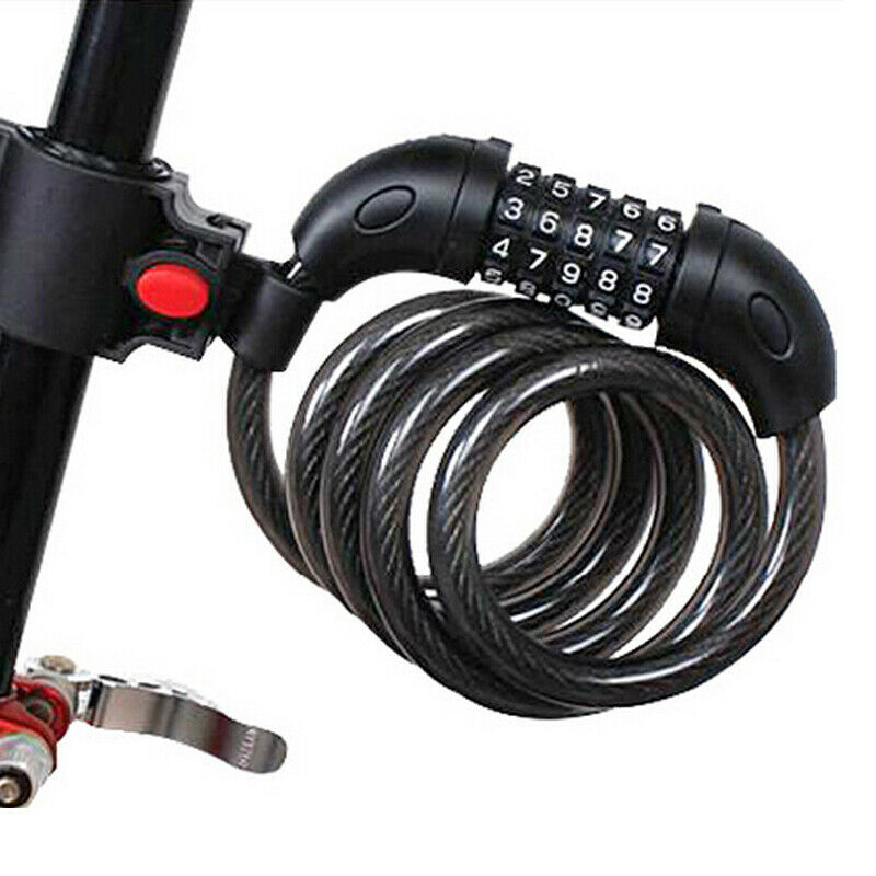 Bicycle Bike Anti-theft Lock Five-digit Password Lock Wire Soft Lock Anti-cut