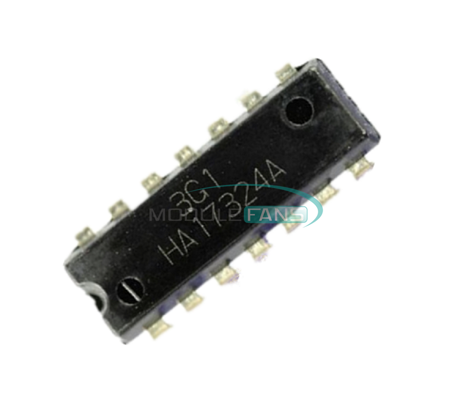5PCS HA17324A HA17324 17324 IC LOW POWER QUAD OP AMP
