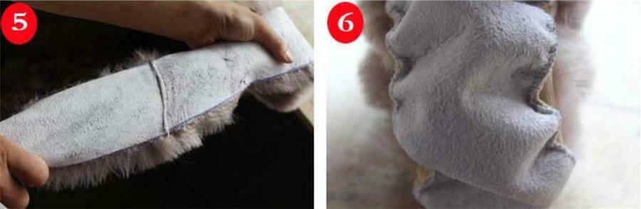 3Pcs Car Steering Wheel Covers Handbrake Cover Kits Bean Paste Color Plush Wool