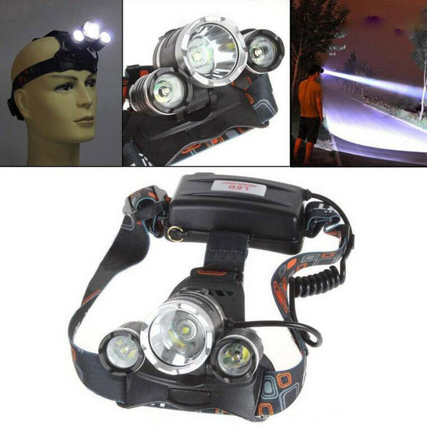 3000Lm LED Headlamp Rechargeable Head Light Flashlight Torch Lamp  Head Light