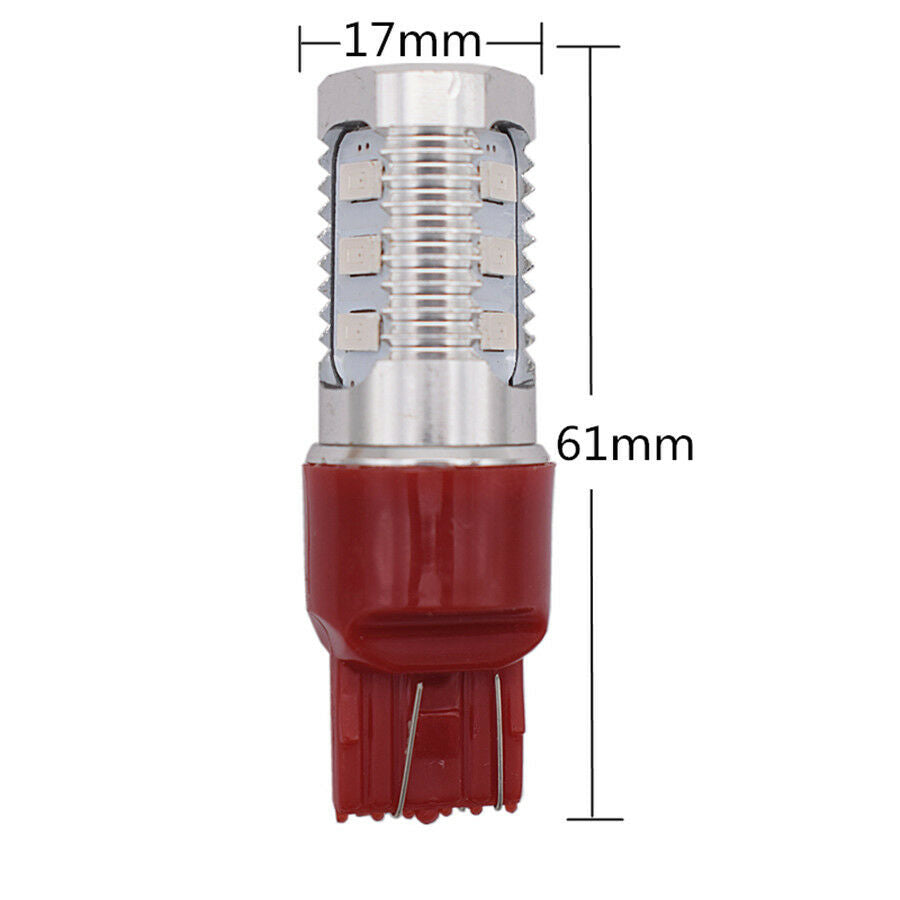2Pcs T20 7443 LED Flash Lamp For Shift/Brake/Rear Fog/Reversing /Tail Light Bulb