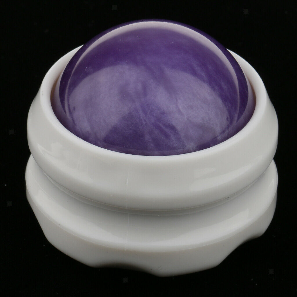 Massage Roller Ball Massager Body Foot Neck Stress Release Purple White