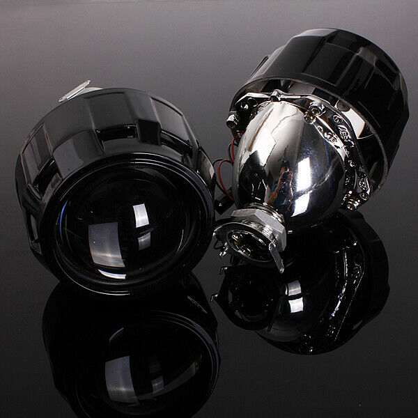 2.5'' HID Bi-xenon Projector lens Kit Headlamp Light Bulb Shroud H1 H4