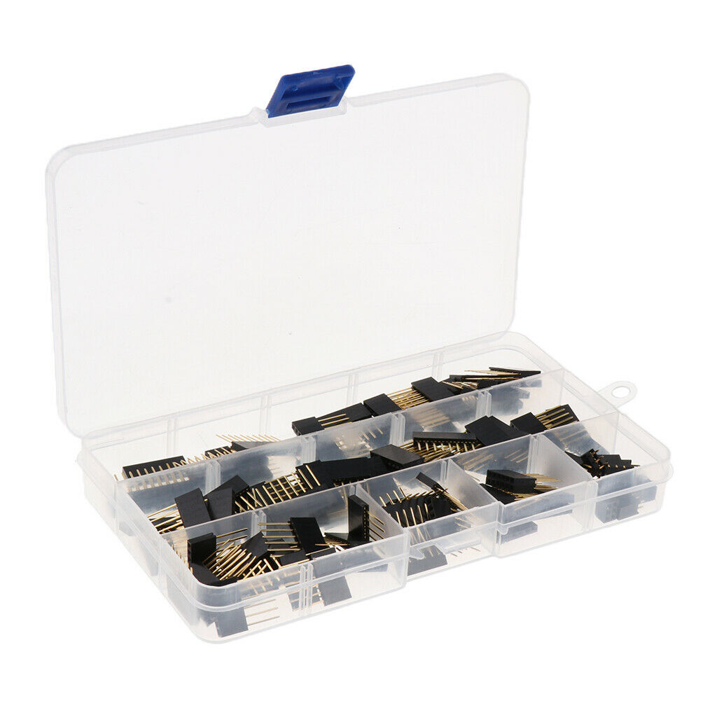 110 Pieces 2.54mm 6P 8P 10P Pin Header Connector for    PCB