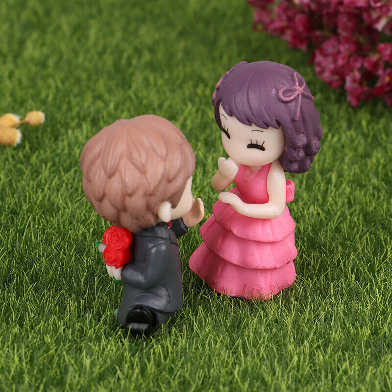 Couple Proposal Fairy Garden Miniatures DIY Ornament Decoration Crafts Fi.l8